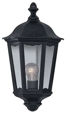 Zdjęcie produktu dla Zewnętrzna lampa ścienna, latarnia, aluminium, szkło, ściemnialna