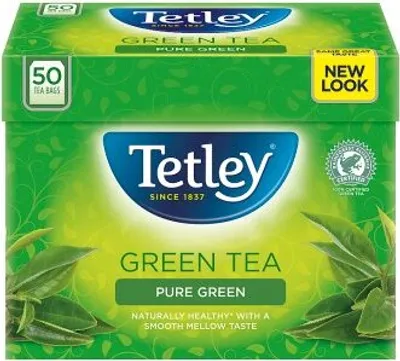 Produktbild von Tetley Pure Green Tea, 50 Beutel, 100g