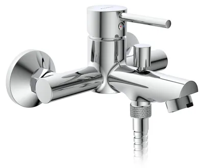 Produktbild von SCHÜTTE Badewannenarmatur LAURANA, Mischbatterie Badewanne, Wasserhahn Bad, Wannenarmatur in Chrom