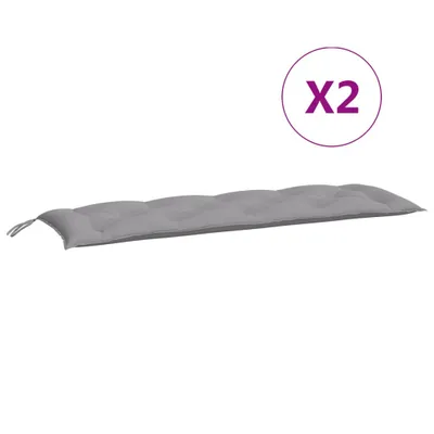 Immagine prodotto di Cuscini per Panca 2 pz Grigi 150x50x7 cm in Tessuto Oxford