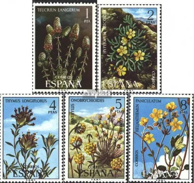 Produktbild von Briefmarken Spanien 1974 Mi 2115-2119 (kompl.Ausg.) postfrisch Flora