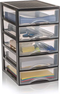 Produktbild von Schubladenschrank A4 mit 5 Schubladen, Schreibtisch Ordnungssystem