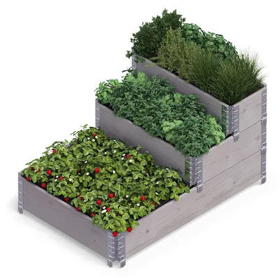 Productafbeelding van Solidchoice - Modulaire Verhoogde Bed 120 x 80 x 58.5 cm