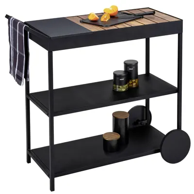 Produktbild von WENKO Servierwagen Miro Black Outdoor Kitchen