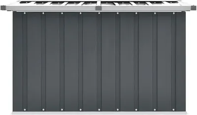 Produktbild von Gartenbox Auflagenbox Kissenbox Aufbewahrungsbox Truhe Box Gartenmöbel Gartenkasten Gartentruhe Werkzeugkasten Grau 109 * 67 * 65