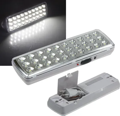 Immagine prodotto di ChiliTec Luce di emergenza a LED CTNL-30 SMD 205x65x30mm Batteria al litio 3,7V/1200mAh, solo 2W