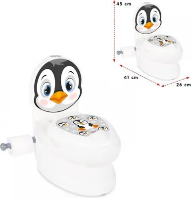 Zdjęcie produktu dla Nocnik edukacyjny Penguin biały/czarny