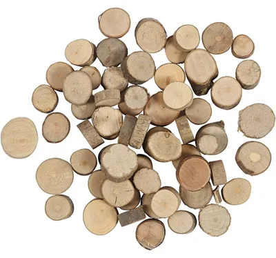 Produktbild von Holzscheibe, D 10-15 mm, 25 g/ 1 Pck [HOB-50280]