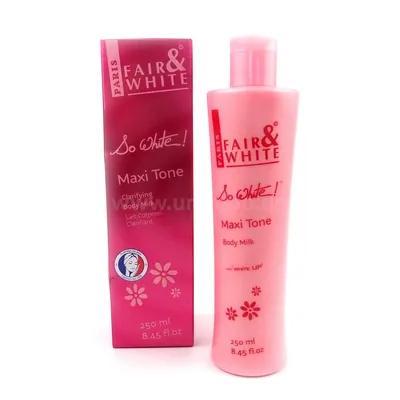 Produktbild von Fair & White So White Maxi Tone Clarifying Body Milk 8.45oz 250ml feuchtigkeitsspendende Körpertion