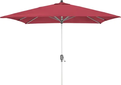 Produktbild von Sonnenschirm - Rot - Polyester - Aluminiumgestell - mit Kurbel - 240 x 240 cm
