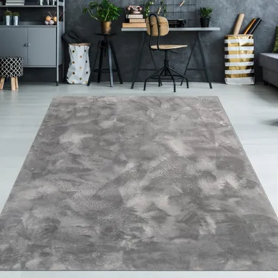 Produktbild von Teppich anthrazit weich pflegeleicht saugrobotergeeignet für Wohnbereiche Größe - 160 x 230 cm