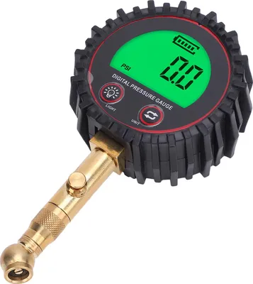 Image de Manomètre numérique de pression des pneus avec articulation rotative Professionnel Haute précision 1/8 10MM Filetage Affichage LCD facile à lire