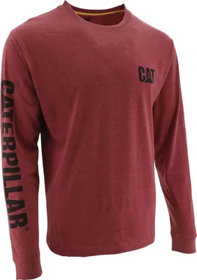 Produktbild von Caterpillar Herren T-Shirt mit Logo, langärmlig FS4642 (M) (Rot)