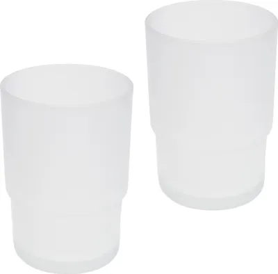 Produktbild von bremermann Bad-Serie PIAZZA & LUCENTE - Ersatz Glasbecher 2er Set für Becherhalter & Doppelbecherhalter, aus Glas