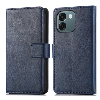 Zdjęcie produktu dla imoshion Luksusowe etui typu bookcase do telefonu Oppo A6 (5G) – ciemnoniebieskie