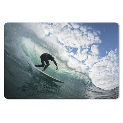 Produktbild von MuchoWow® Mauspad Mousepad Surfer auf Wellen 27x18 cm - Mousepads - Maus Mat - Pad - Mausunterlage - Büroartikel - Desk Matten