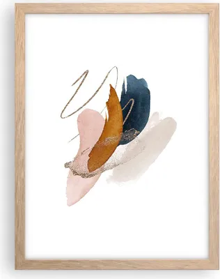 Produktbild von Gerahmtes Poster - Rahmen in heller Eiche - Die Farben Abstraktion Stück - 30x40 cm - Wand Bild - Wanddeko - Wandbilder - Kunstposter - Wandposter - Bilderrahmen - Bilder - P2NPA30x40-5100