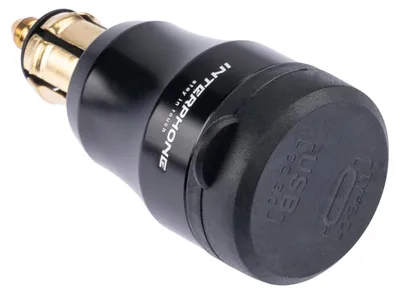 Produktbild von Interphone DIN-ADAPTER - 2 USB, Auto, Zigarettenanzünder, Schwarz
