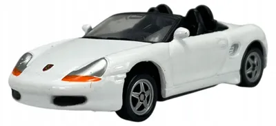 Produktbild von Welly Porsche Boxster weißer Metall-Spielzeugwagen Maßstab 1:64