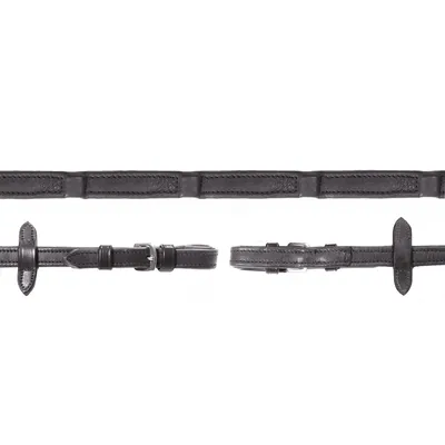 Produktbild von Schockemöhle Sports Zügel Durasoft Reins 16 mm Black / Silver WB