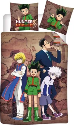 Produktbild von Hunter x Hunter Bettwäsche 140x200 cm Anime-Bettwäsche aus 100% Baumwolle für Fans