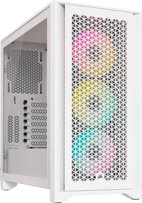 Immagine prodotto di Carcasa Corsair iCUE 4000D RGB Airflow, Mid-Tower, fara sursa, ATX, True White