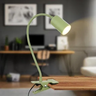 Immagine prodotto di Lampada da tavolo con meccanismo rotatorio - luce bianca calda - altezza 40 cm - verde - per bambini