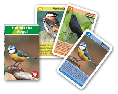 Produktbild von Heimische Vögel: Quartett mit 32 Bildern