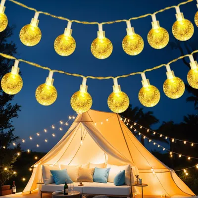 Produktbild von LED Lichterkette Wasserdicht mit Timer Garten 6 m Lichterkette