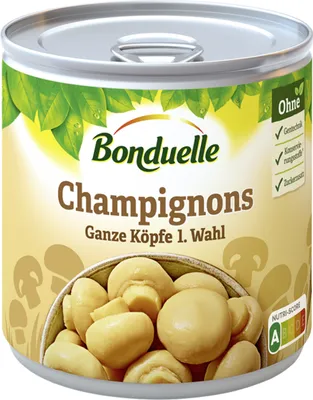 Obrázek produktu pro Houby Bonduelle celé hlavy I. Choice 390g