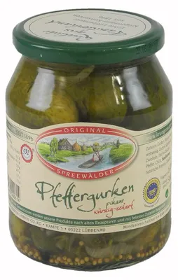 Produktbild von Krügermanns Original Spreewälder Pfeffergurken (720 ml Glas)