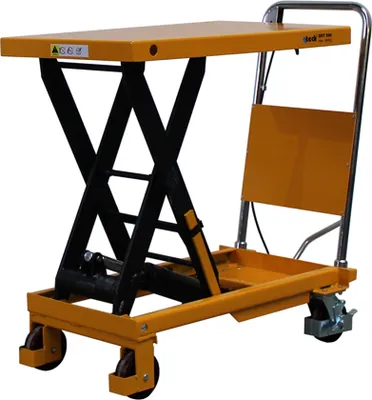 Produktbild von qteck Scherenhubtische SHT-Serie PU/Single mit Plattform 855x500mm und 500kg Hubkraft