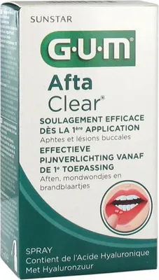 Zdjęcie produktu dla Sunstar GUM Afta Clear Spray 2420, 15 ml