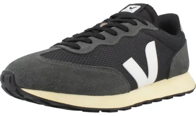 Produktbild von Veja RIO BRANCO Herrensneaker, Leder/Mesh, Black/White, nachhaltig produziert - Herrenschuhe Sneaker / Schnürschuh, Schwarz, alveomesh/leder (100% recyceltes polyester/velour)&nbsp