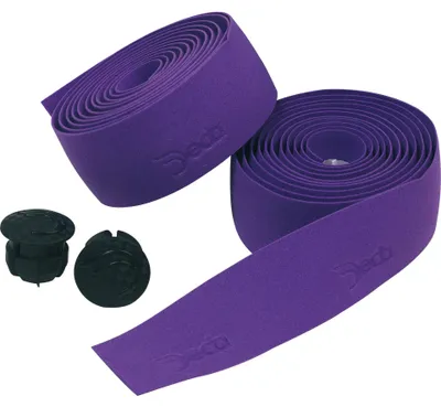 Image de Bande de guidon Deda violette avec bouchon,