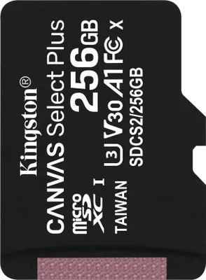 Produktbild von 256GB Kingston Canvas Select Plus microSDXC 100MB/s