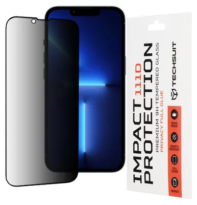 Zdjęcie produktu dla Techsuit szkło 111D Privacy iPhone 13 Pro Max iPhone 14 Plus - czarne