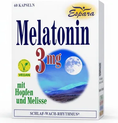Immagine prodotto di Espara Capsule di melatonina 3 mg, 60 pezzi