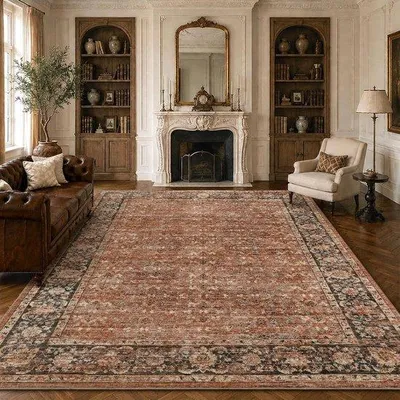 Productafbeelding van Vintage vloerkleed 63X230cm - retro kortpolig - modern design - perfect voor woonkamer