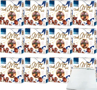 Produktbild von EDEKA Fruits de Mer au Chocolat 12er Pack (12x250g Packung) + usy Block