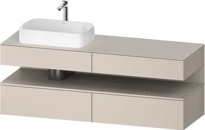 Produktbild von Duravit Waschtischunterschrank Qatego 160x55x60cm, T m, Pl, Beck. li, Nischenb