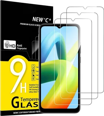 Image de Protection en verre blindé pour Xiaomi Redmi A1/A2, 3 pièces, dureté 9H, film d'écran HD