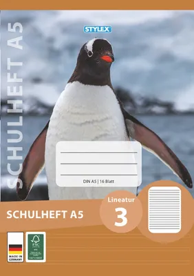 Produktbild von Schulheft DIN A5 Lineatur 3 liniert 3. Schuljahr