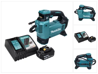 Zdjęcie produktu dla Kompresor akumulatorowy Makita DMP 181 RT1 18 V 11,1 bar + 1x akumulator 5,0 Ah + ładowarka