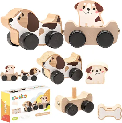 Imagen del producto de Juego De Animales Adorables Que Conducen Coches, Con Ruedas Que Se Mueven Por Magnetismo
