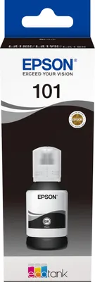 Produktbild von Epson EcoTank 101 - 127 ml - Ultra High Capacity - Schwarz - original - Tintenbehälter - für Epson L4260, L4266, L6190, L6260, L6270, L6276, L6290, EcoTank L14150, L6290