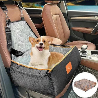 Immagine prodotto di Seggiolino per cani da auto con protezione per la cintura