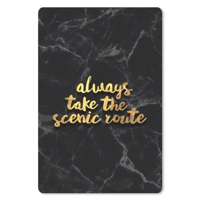 Produktbild von MuchoWow® Mauspad Mousepad Zitate - Sprichwörter - Gold - Marmor 40x60 cm - Mousepads - Maus Mat - Pad - Mausunterlage - Schreibtisch Accesoire