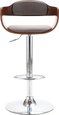 Produktbild von vidaXL Barhocker Sperrholz und Taupe Stoff