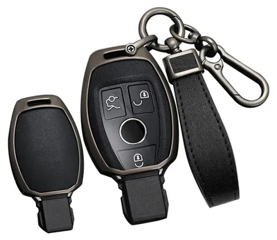 Autoschlüssel-Hülle Leder für Mercedes 3-Tasten